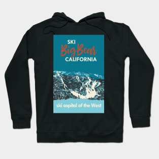 Big Bear Vintage Ski Poster Hoodie